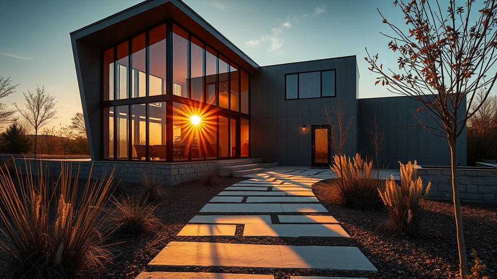 Residential house in Kingston, Arkansas with lush surroundings.